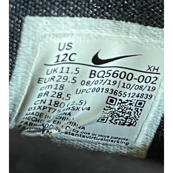 Nike Kyrie 6 GS Bred Black Red Basketball Shoes BQ5599-002 Youth Size 12C‎ - Picture 7 of 9